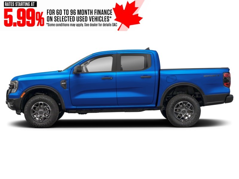 2024 Ford Ranger XLT 4WD SuperCrew 5' Box Velocity Blue Metallic  Shot 3