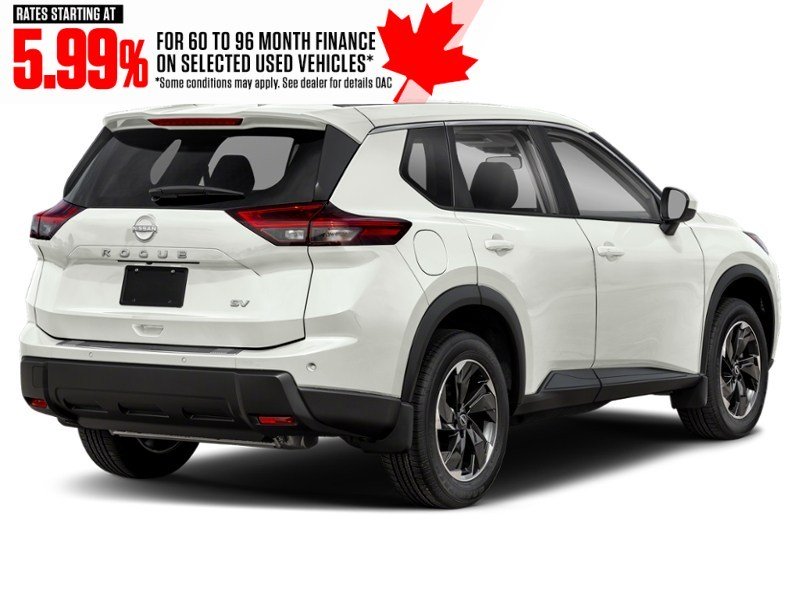 2024 Nissan Rogue AWD SV Moonroof Everest White Pearl Tricoat  Shot 2