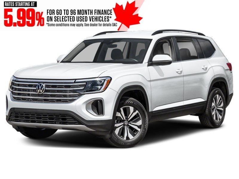 2025 Volkswagen Atlas Comfortline 2.0 TSI 4MOTION Pure White  Shot 4