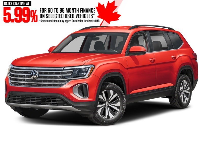 2024 Volkswagen Atlas Comfortline 2.0 TSI 4MOTION Aurora Red Chroma  Shot 14