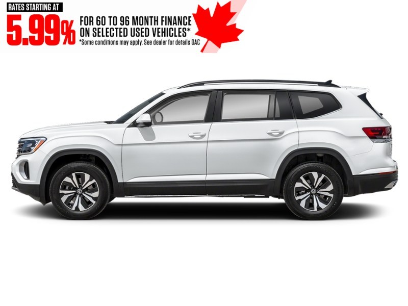 2025 Volkswagen Atlas Comfortline 2.0 TSI 4MOTION Pure White  Shot 5