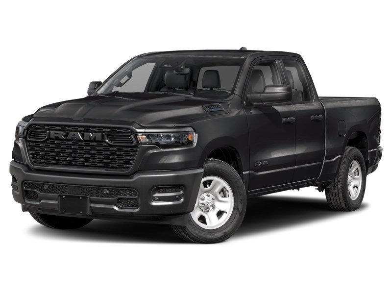 2026 RAM 1500 Express 4x4 Quad Cab 6'4" Box Diamond Black Crystal Pearl  Shot 1