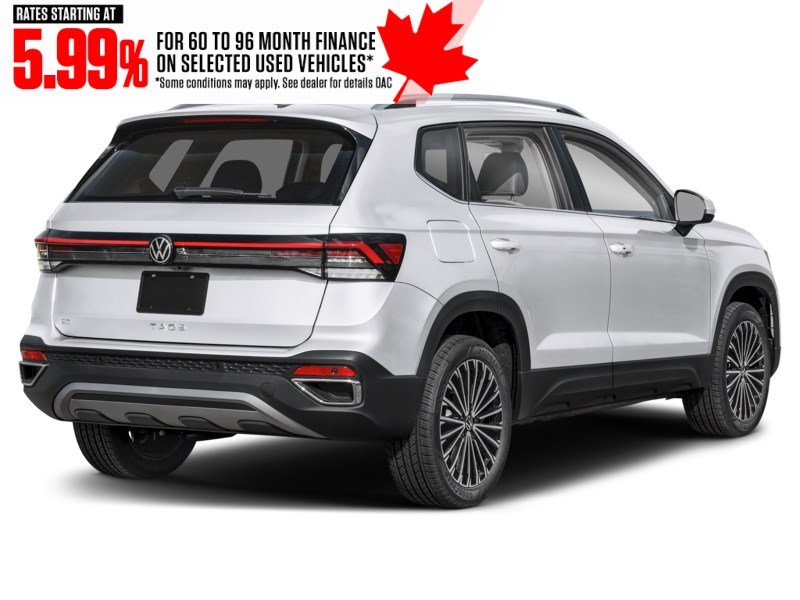 2025 Volkswagen Taos Comfortline 4MOTION Pure White  Shot 12